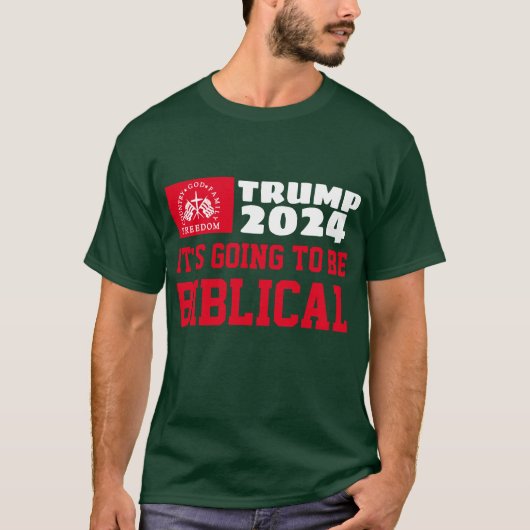 TRUMP 2024 HET WORDT BIJBELS T-SHIRT (Voorkant)