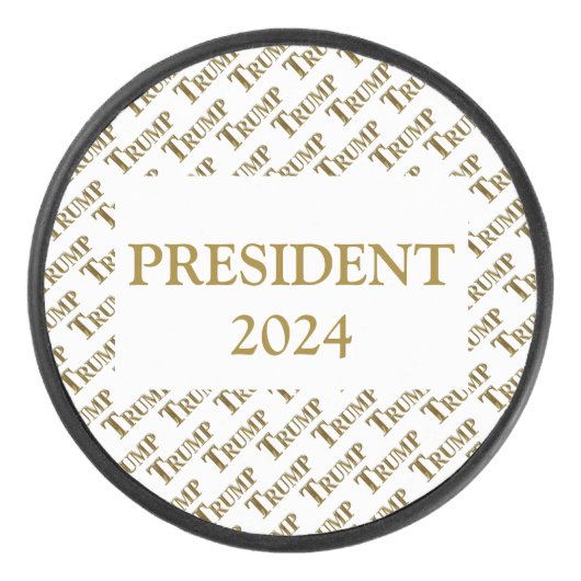 TRUMP 2024 HOCKEY PUCK (Voorkant)
