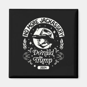 Trump 2024 Hoofd Cowboy USA 2024 Verkiezing VS Magneet
