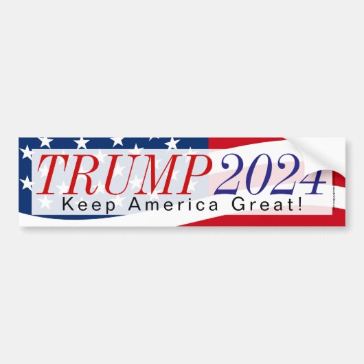 Trump 2024 Houd Amerika groot #KAG Bumpersticker (Voorkant)