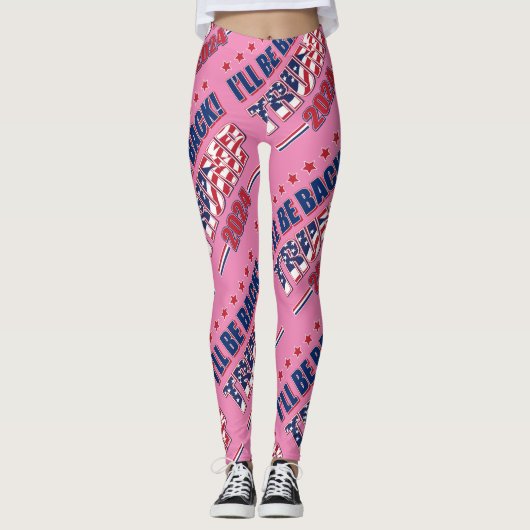 Trump 2024 ik ben terug leggings (Voorkant)