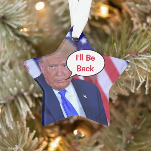 Trump 2024 ik ben terug ornament (Boom)
