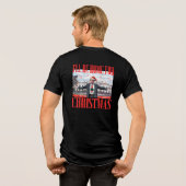 Trump 2024: ik ben thuis voor de kerstpyjama van 2 Tri-Blend shirt (Achterkant volledig)