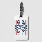 Trump 2024 Ik sta achter het Trump Support Preside Bagagelabel (Voorkant (verticaal))