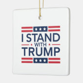 Trump 2024 Ik sta achter het Trump Support Preside Keramisch Ornament (Links)