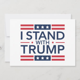 Trump 2024 Ik sta achter Trump steun president Kaart