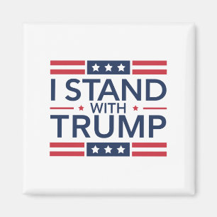 Trump 2024 Ik sta achter Trump steun president  Magneet