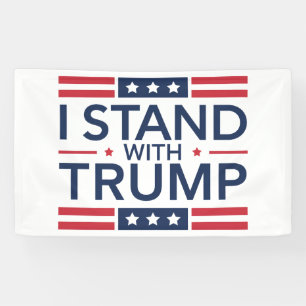 Trump 2024 Ik sta achter Trump steun president  Spandoek