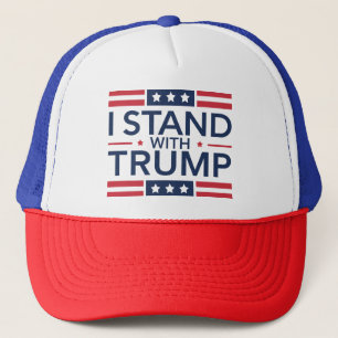 Trump 2024 Ik sta achter Trump Steun President  Trucker Pet