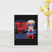 Trump 2024 Ik stem liever op een misdadiger dan op Kaart (Gele Bloem)