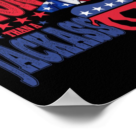 Trump 2024 Ik stem liever op een misdadiger dan op Poster (Hoek)