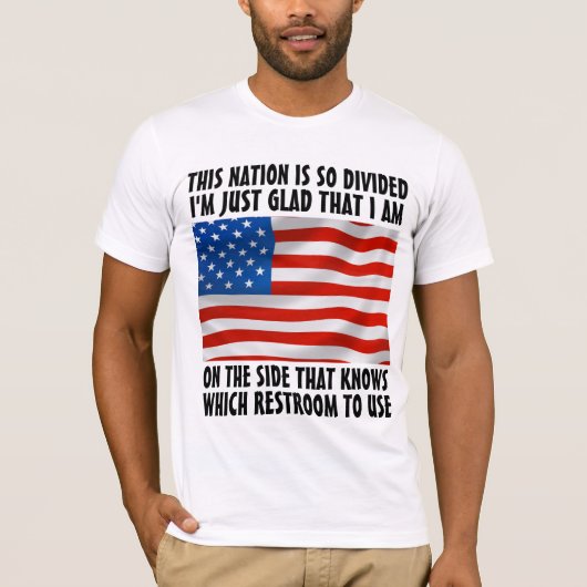 Trump 2024 - IK WEET WELKE RESTROOM TE GEBRUIKEN T-shirt (Voorkant)
