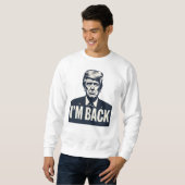 Trump 2024 'I'M BACK' Patriottisch - Trui (Voorkant volledig)