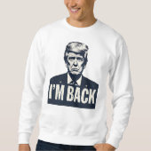 Trump 2024 'I'M BACK' Patriottisch - Trui (Voorkant)