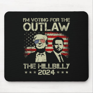 Trump 2024 - IM stemt voor de Outlaw and the Hill Muismat