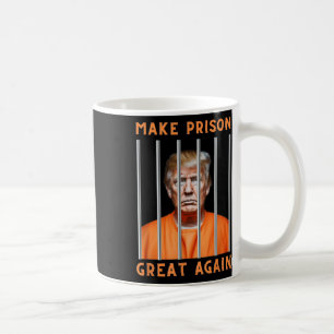 Trump 2024 in de gevangenis koffiemok