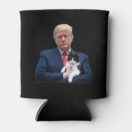 Trump 2024 Kat MAGA Grappige Trump Kat Blikjeskoeler (Voorkant)
