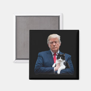 Trump 2024 Kat MAGA Grappige Trump Kat Magneet