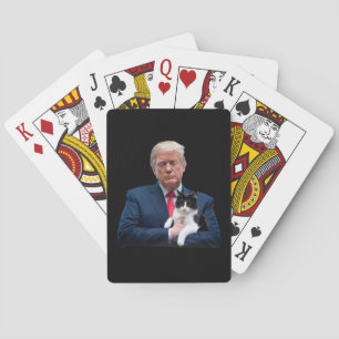 Trump 2024 Kat MAGA Grappige Trump Kat Pokerkaarten