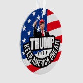 Trump 2024 Keep America Great America Ornament (voorkant)