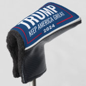 Trump 2024 Keep America Great - blue red Golfheadcover (3/4 voorkant)