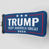 Trump 2024 Keep America Great - blue red Golfheadcover (Voorkant)