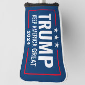Trump 2024 Keep America Great - blue red Golfheadcover (Draai 90)