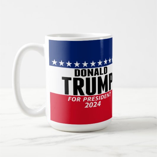 Trump 2024 Keep America Great - blue red Koffiemok (Links)