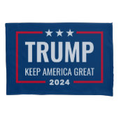 Trump 2024 Keep America Great - blue red Kussensloop (Voorkant)