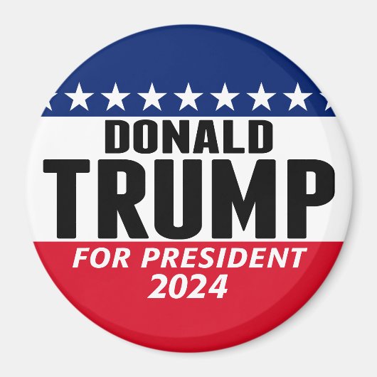 Trump 2024 Keep America Great - blue red Magneet (Voorkant)