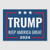 Trump 2024 Keep America Great - blue red Magnet (Voorkant)