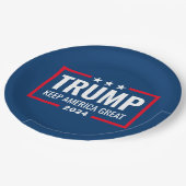 Trump 2024 Keep America Great - blue red Papieren Bordje (Gekanteld)