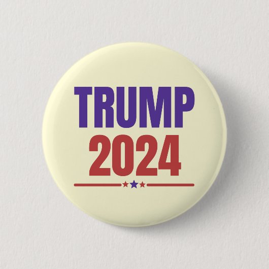 Trump 2024 Keep America Great - blue red Ronde Button 5,7 Cm (Voorkant)