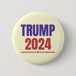 Trump 2024 Keep America Great - blue red Ronde Button 5,7 Cm