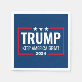 Trump 2024 Keep America Great - blue red Servet (Voorkant)
