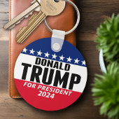 Trump 2024 Keep America Great - blue red Sleutelhanger