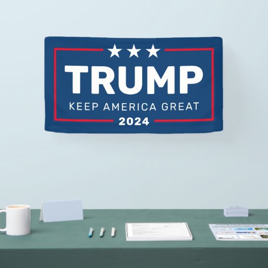 Trump 2024 Keep America Great - blue red Spandoek (Beurs)