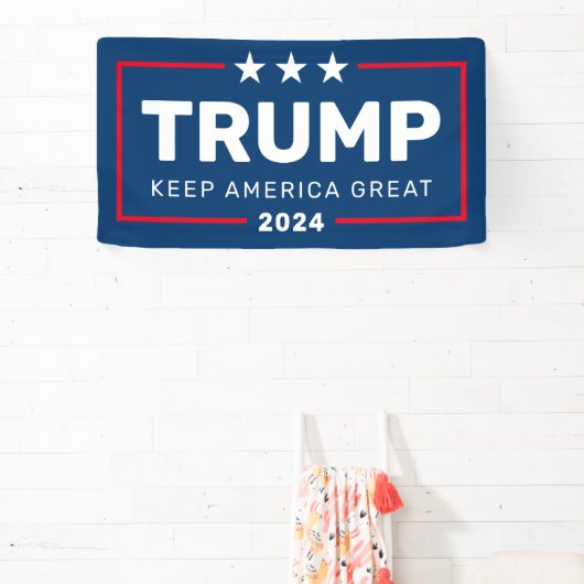 Trump 2024 Keep America Great - blue red Spandoek (Insitu)