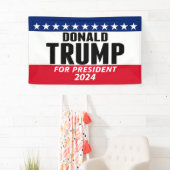Trump 2024 Keep America Great - blue red Spandoek (Insitu)