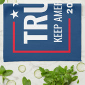 Trump 2024 Keep America Great - blue red Theedoek (Gevouwen)