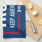 Trump 2024 Keep America Great - blue red Theedoek (Quarter Fold)