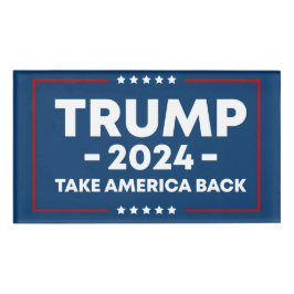 Trump 2024 Keep America Great - klassieke design a Naambadge
