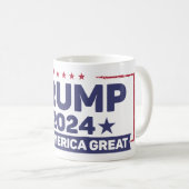 Trump 2024 - Keep America Great Koffiemok (Voorkant rechts)