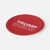 Trump 2024 - Keep America Great Red Papieren Bordje (Gekanteld)