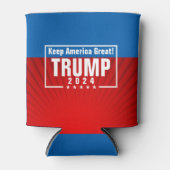 Trump 2024 Keep America Great Stars Lijst Blikjeskoeler (Voorkant)