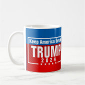 Trump 2024 Keep America Great Stars Lijst Koffiemok (Links)