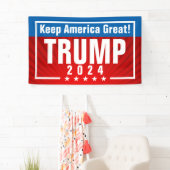 Trump 2024 Keep America Great Stars Lijst Spandoek (Insitu)