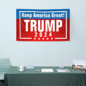 Trump 2024 Keep America Great Stars Lijst Spandoek (Beurs)