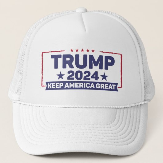 Trump 2024 - Keep America Great Trucker Pet (Voorkant)