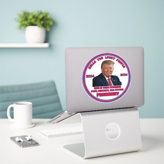 Trump 2024 Kennedy Musk Vance stemming Sticker (Laptop op bureau)